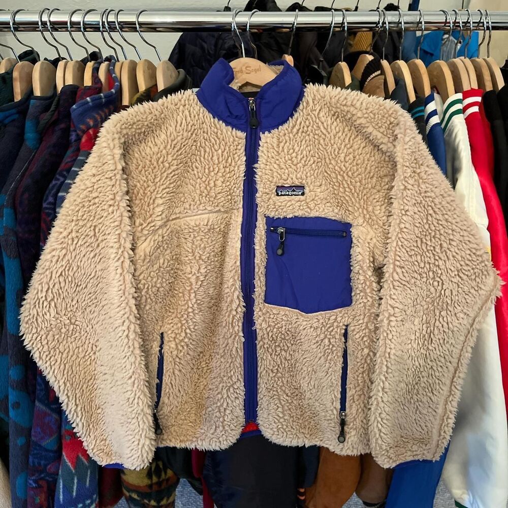 Patagonia Men's Tan and Cream Jacket